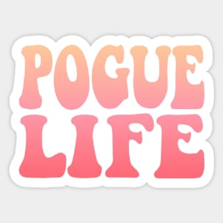 Pogue Life Peach Gradient Sticker